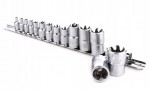 Набор головок TORX на планке TOPTUL 1/4"-1/2" E4-E24 14ед. GAAR1402