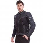 Мотокуртка джинс сетка Komine Black XL