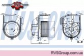 NISSENS RENAULT Вентилятор салону Kangoo 97-, NISSAN