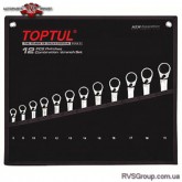 Набор ключей трещоточных реверсивных TOPTUL 8-19мм в чехле 12ед. GPAQ1203