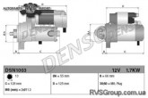 Стартер 12V 1,7kW LEXUS, TOYOTA  (пр-во Denso)