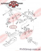 BCGUMA VW С/блок важеля задн(зовнішній) Golf  V, V|, Jetta |||, Passat 05-, Touran  03-, SEAT Altea, Leon