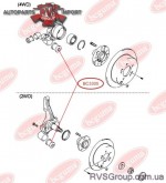 BCGUMA FIAT С/блок передн. рич. задн. (без. скоби)  Jumpy 95-,Scudo 96-, Peugeot Expert 96-