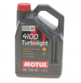 387606 MOTUL Олива 10W40 Turbolight 4100 (5L) (100357) заміна на 387706