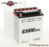 Аккумулятор   14Ah-12v Exide (EB14L-A2) (134х89х166) R, EN145