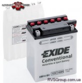 Аккумулятор   14Ah-12v Exide (EB14-B2) (134х89х166) L, EN145