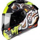 Мотошлем MT TARGO Crazydog G3 Gloss Fluor Yellow XXL