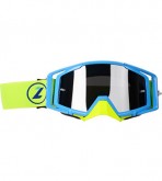 Мотоочки LAZER Goggle Race Style Blue Yellow - Mirror Silver Lens