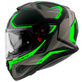 Мотошлем MT THUNDER 3 SV Turbine Matt Fluor Green XS