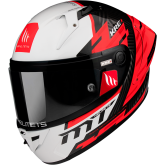 Мотошлем MT KRE+ Carbon Brush A5 Gloss Pearl Red XS