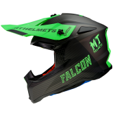 Мотошлем MT FALCON System Matt Fluor Green XS