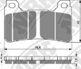 Колодки NIBK Pm203