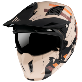 Мотошлем MT STREETFIGHTER SV SKULL 2020 Matt Orange XS