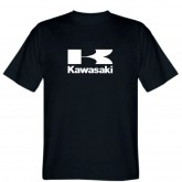 Мотофутболка Kawasaki Black White S