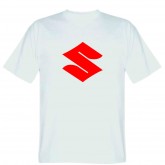 Мотофутболка Suzuki White Red S