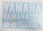 Наклейка лист Yamaha под оригинал біла