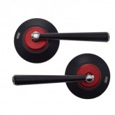 Зеркала круглые Hebe Black-Red LM0054