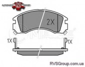 Комплект тормозных колодок, дисковый тормоз