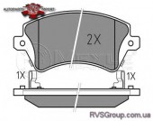 Комплект тормозных колодок, дисковый тормоз