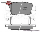 Комплект тормозных колодок, дисковый тормоз