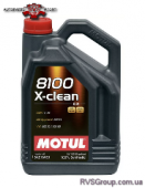 Олива MOTUL 8100 X-clean + 5W30 4х5 L