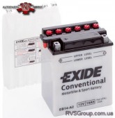 акумуляторMOTOR EXIDE 12V 14AH 145A YB14-A2/EB14-A2 [135X91X167]