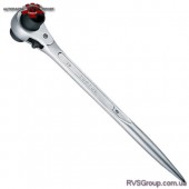 Ключ трещоточный силовой с двойной головкой  TOPTUL 17x19мм  AEAH1719