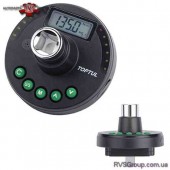 Цифровой динамометрический адаптер TOPTUL + шкала доворота 1/2" 17-340Нм DTA-340A4
