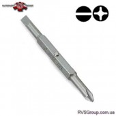 Бита двухсторонняя TOPTUL 1/4" PH1хSL5 L75мм FKAA0105