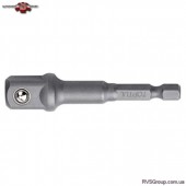 Адаптер для торцевых головок под шуруповерт TOPTUL 1/4"х1/2" L72 (6-гр.-квадрат) FPKA0816