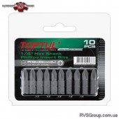 Набор насадок отверточных 1/4" TOPTUL L25мм PH2 10ед. FSBA0802G