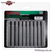 Набор насадок отверточных TOPTUL 10мм L75мм HEX 6мм 10ед. FSDB1206G