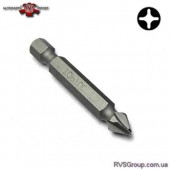 Бита PH2 50мм TOPTUL 1/4" 2в1 (бита+зенковка по дереву) FWAA0802G