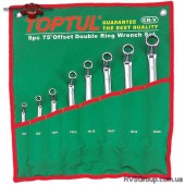 Набор накидных ключей TOPTUL 6-22мм (угол 75°) 8ед. GAAA0810