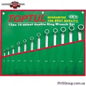 Набор ключей накидных 6-32 мм TOPTUL (угол 75°) 12ед. GAAA1204