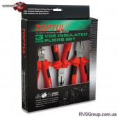 Плоскогубцы диэлектрические 1000V TOPTUL набор 3ед. GAAE0301