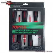 Набор отверток диэлектрических до 1000В TOPTUL 6ед. GAAE0612