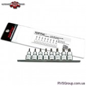 Набор головки с насадкой пятигранные с отверстием TOPTUL 1/2" TORX T20-T55 8ед. GAAG0806