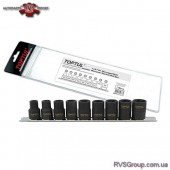 Набор головок для поврежденных гаек на планке TOPTUL 1/2" 9 ед. GAAG0903