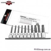 Набор головки с насадкой TOPTUL 1/2" RIBE M5-M16 10ед. длинные GAAG1003