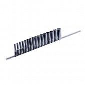 Длинные торцевые головки на планке TOPTUL 1/2" 15ед. 8-24мм GAAQ1606U