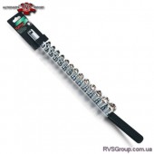 Набор головок дюймовых на планке TOPTUL 1/2" 19 ед. GAAQ1608U
