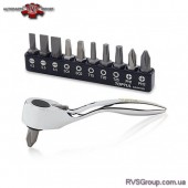 Набор биты + трещотка TOPTUL 1/4" 12ед. GAAR1201