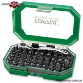 Набор биты + трещотка TOPTUL 1/4" 35ед. GACW3503