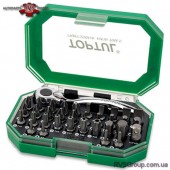 Набор биты + трещотка TOPTUL 1/4" 35ед. GACW3504