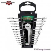 Набор ключей дюймовых комбинированных TOPTUL 12 шт. 1/4"-7/8" на холдере GBAC1201