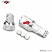 Переходник-удлинитель с подсветкой TOPTUL 1/2"х1/2" + переходник GBAR0205