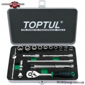 Набор инструмента дюймового TOPTUL 1/4" 18ед. 3/16"-9/16" GCAD1811
