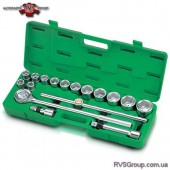 Набор головок с трещоткой TOPTUL 3/4" 17ед. (6-гр.) GCAI1701