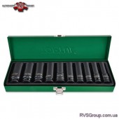 Набор головок дюймовых ударных длинных TOPTUL 1/2" 7/16-1" 10ед. GEAD1002